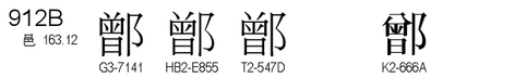 U+912B